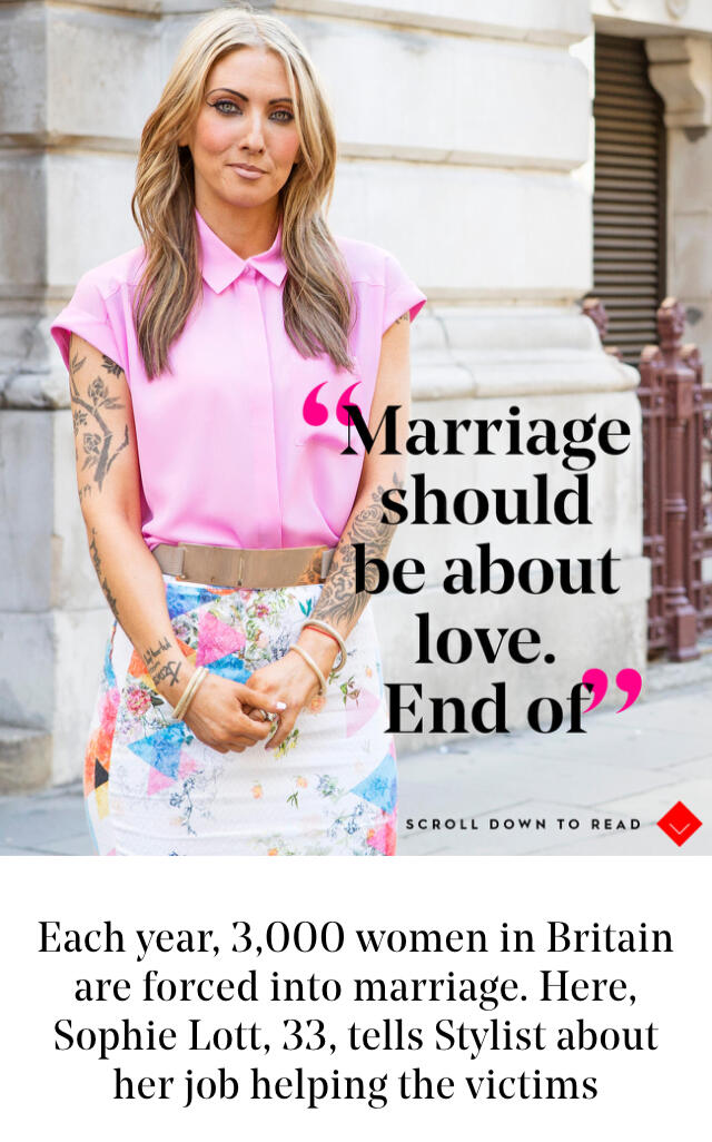 Stylist Magazine - FM awareness article, UK